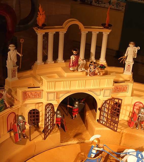 Detail of the Playmobil Roman Colosseum Display in FAO Schwarz, August 2007  - by LaurieAnnie - ipernity